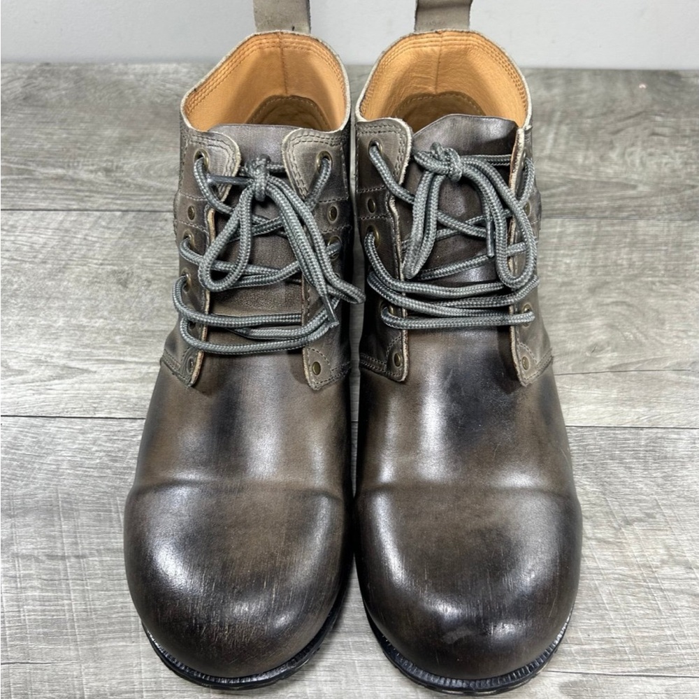 Osstone 6915 Moto Chukka Distressed Brown Leather Mens Lace Up Boots Size 9.5 - Picture 3 of 9